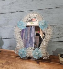 Espelho de parede de vidro veneziano Murano decoração flor, usado comprar usado  Enviando para Brazil