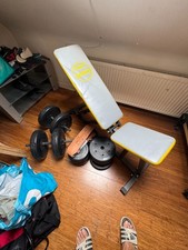Gym bench 78kgs for sale  READING