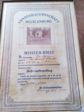 Alt meisterbrief landesbauerns gebraucht kaufen  Kranichfeld