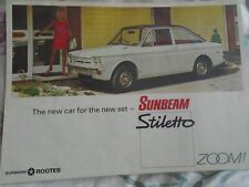Sunbeam stiletto brochure for sale  KINGS LANGLEY