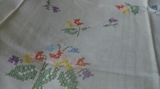 Tischdecke handarbeit blumenmo gebraucht kaufen  Hannover