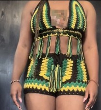 Crochet carnival shorts for sale  COLCHESTER