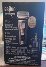 Barbeador elétrico Braun Series 9 Pro para homens com estação limpa, recarregável úmido  comprar usado  Enviando para Brazil