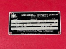 1969 International Harvester 1100D4x4 caminhão número de série modelo especificação placa etiqueta comprar usado  Enviando para Brazil