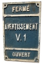 Plaque métal ancienne d'occasion  Paris XVII