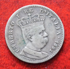 Lira tallero 1891 usato  Montione