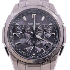 Używany, Casio Oceanus Manta Solar Radio Męski tytanowy zegarek Czarna tarcza Używany na sprzedaż  Wysyłka do Poland