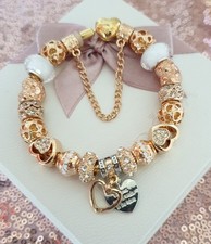 Gold pandora bracelet for sale  LONDON