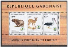 Gabon 1998 bloc d'occasion  France