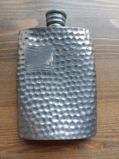 Pewter hip flask for sale  SWINDON