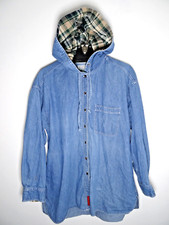 Camisa jeans vintage Abercrombie and Fitch grande masculina com capuz designer comprar usado  Enviando para Brazil