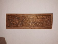 Holzbild geschnitzt vintage gebraucht kaufen  Oer-Erkenschwick