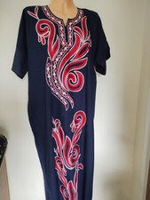 Long navy kaftan for sale  SWANSEA