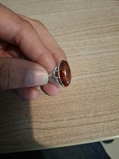 Bague argent ambre d'occasion  Creil