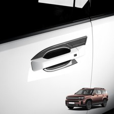 Juego de molduras de cubierta de tazón de manija de puerta exterior de automóvil ABS para Hyundai Santa Fe 2024 2025 segunda mano  Embacar hacia Mexico
