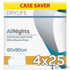 4x Drylife Disposable Bed Pads with Adhesive Strips - 60cm x 90cm - Pack of 25 comprar usado 4x Drylife Disposable Bed Pads with Adhesive Strips - 60cm x 90cm - Pack of 25 comprar usado  Enviando para Brazil