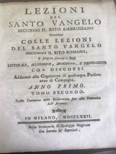 Lezioni del santo usato  Compiano
