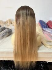 Perucas ombre raiz escura cabelo humano brasileiro transparente renda completa sem cola comprar usado  Enviando para Brazil