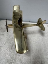Brass biplane model for sale  BEDALE
