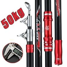 Vara de pesca de carbono 2.1-4.5M 50kg acima vara telescópica de arremesso superdura, usado comprar usado  Enviando para Brazil