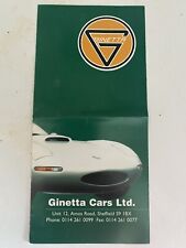 Ginetta cars leaflet for sale  Ashford