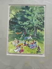 Vintage original watercolor for sale  Sarasota