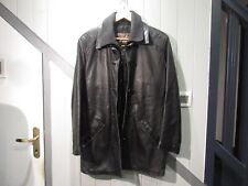 Manteau cuir noir d'occasion  Serris