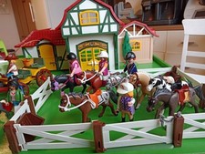 Playmobil großer pferdehof gebraucht kaufen  Julbach