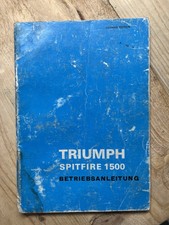 Betriebsanleitung triumph spit gebraucht kaufen  Niedernhausen