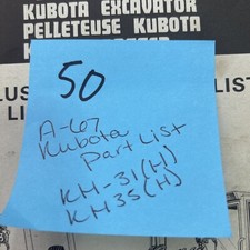 Kubota part list d'occasion  Expédié en Belgium