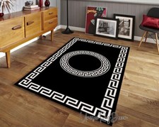 Tapete símbolo chave grega, tapete de luxo, tapete moderno preto e branco, tapete para sala de estar, usado comprar usado  Enviando para Brazil