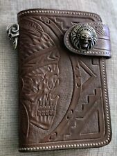Indian skull wallet for sale  West Islip