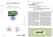 Ersttagsblatt 2025 sonderpostw gebraucht kaufen  Habichtswald