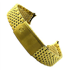 Pulseira de relógio oca para Omega Constellation vintage 18 mm contas arroz extremidade curva comprar usado  Enviando para Brazil