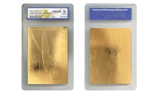 Usado, 1995 STAR TREK Next gENERATION USS ENTERPRISE SKYBOX 23K cartão dourado - GEM-ESTADO PERFEITO 10 comprar usado  Enviando para Brazil