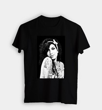 Camisetas pretas unissex masculinas femininas estampadas em tela Amy Winehouse comprar usado  Enviando para Brazil
