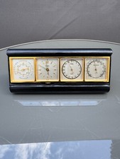 CLOCK ANGELUS STACJA POGODOWA ZEGAR BIURKOWY HYDROMETR TERMOMETR BAROMETR– na sprzedaż  PL