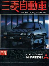 Publicité Advertising 01.25 1984   Mitsubishi  Colt  Gti Turbo comprar usado  Enviando para Brazil