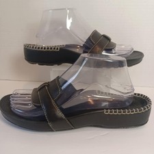 Sandálias femininas Timberland Smart Comfort System slides couro preto tamanho 9M comprar usado  Enviando para Brazil