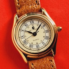 Relógio feminino JB Champion mostrador romano pulseira de couro vintage raro comprar usado  Enviando para Brazil