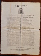 16797-STATO PONTIFICIO,BOLOGNA,EDITTO CARD. ALBANI:FACCHINI E VAGABONDAGGIO,1828 comprar usado  Enviando para Brazil