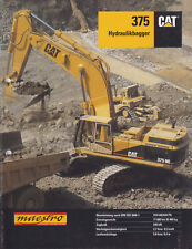 CAT CATERPILLAR Hydraulikbagger 375 Hydraulic Excavator 1994 Prospekt Brochure comprar usado  Enviando para Brazil