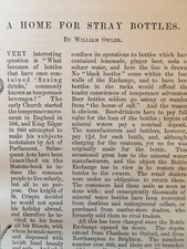 Mineral Water Bottle Exchange Glass Rare Old Victorian Article 1896 W Davenport comprar usado  Enviando para Brazil