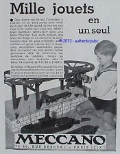 Publicite meccano jouet d'occasion  Cires-lès-Mello