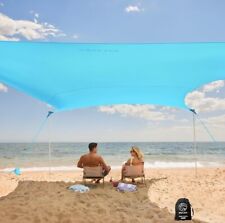 Barraca de praia WEKAPO abrigo solar - fácil configuração dossel com 4 postes resistentes - FPS 50 comprar usado  Enviando para Brazil