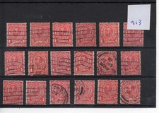 GB - George V (913) - Mckennals 1d valor x 18 cópias - usado comprar usado  Enviando para Brazil