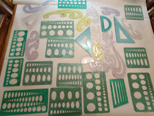 Assorted stencils alvin for sale  BRIGHOUSE