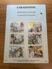 Foglio francobolli carabinieri usato  Termoli