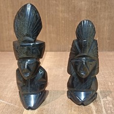 Couple statuettes obsidienne d'occasion  Aubin
