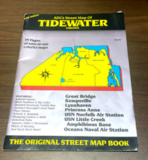 Tidewater street map for sale  Chesapeake